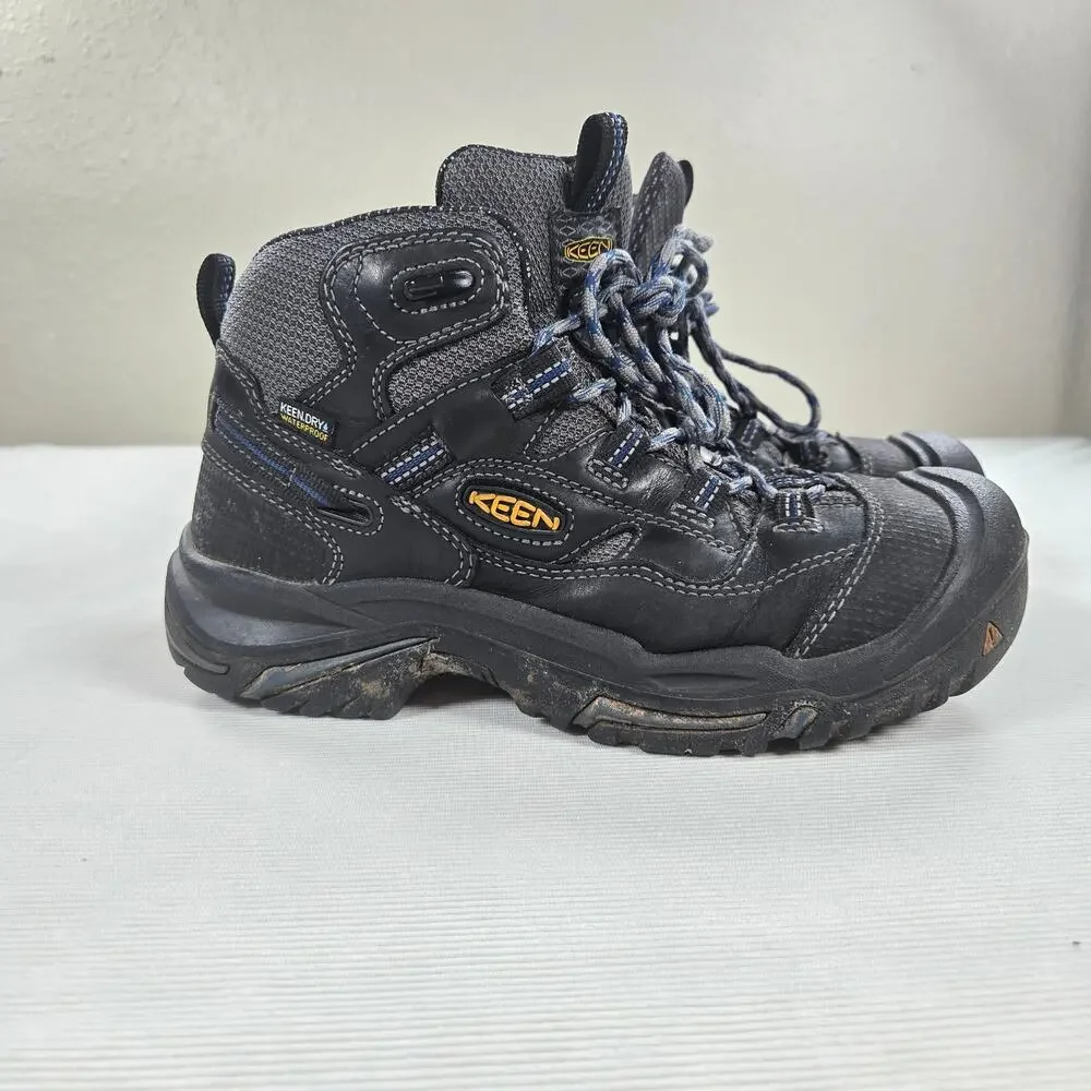 Keen Utility Braddock Waterproof Mid Soft Toe Hiker Work Boot Men's Size 7.5D